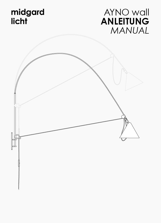 AYNO XL wall lamp assembly instructions by Midgard