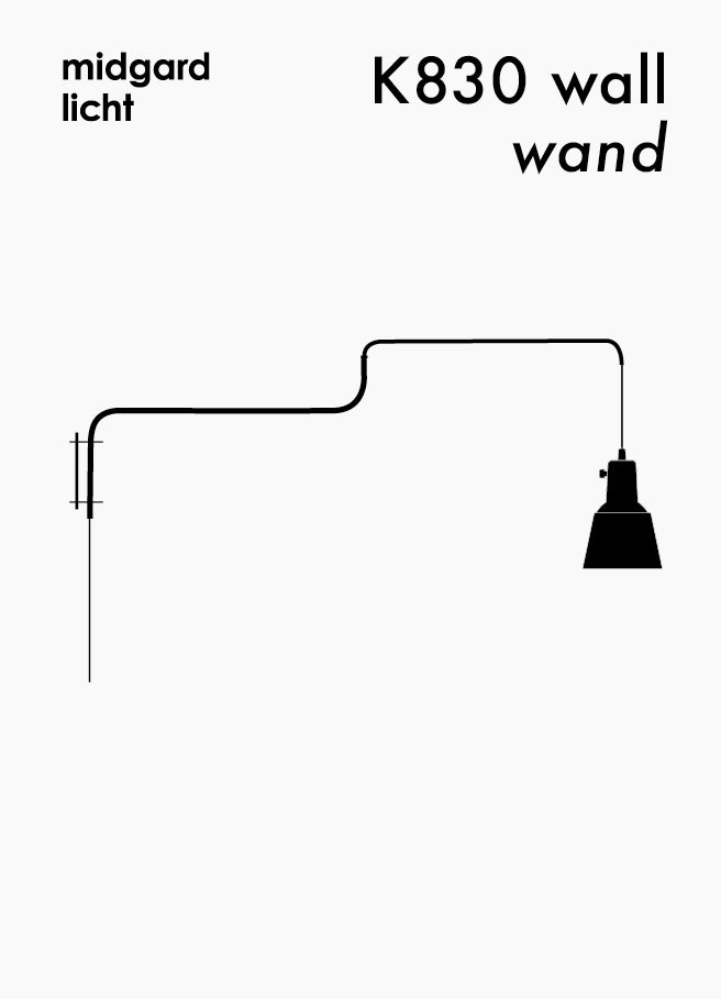 K830 wall lamp assembly instructions by Midgard