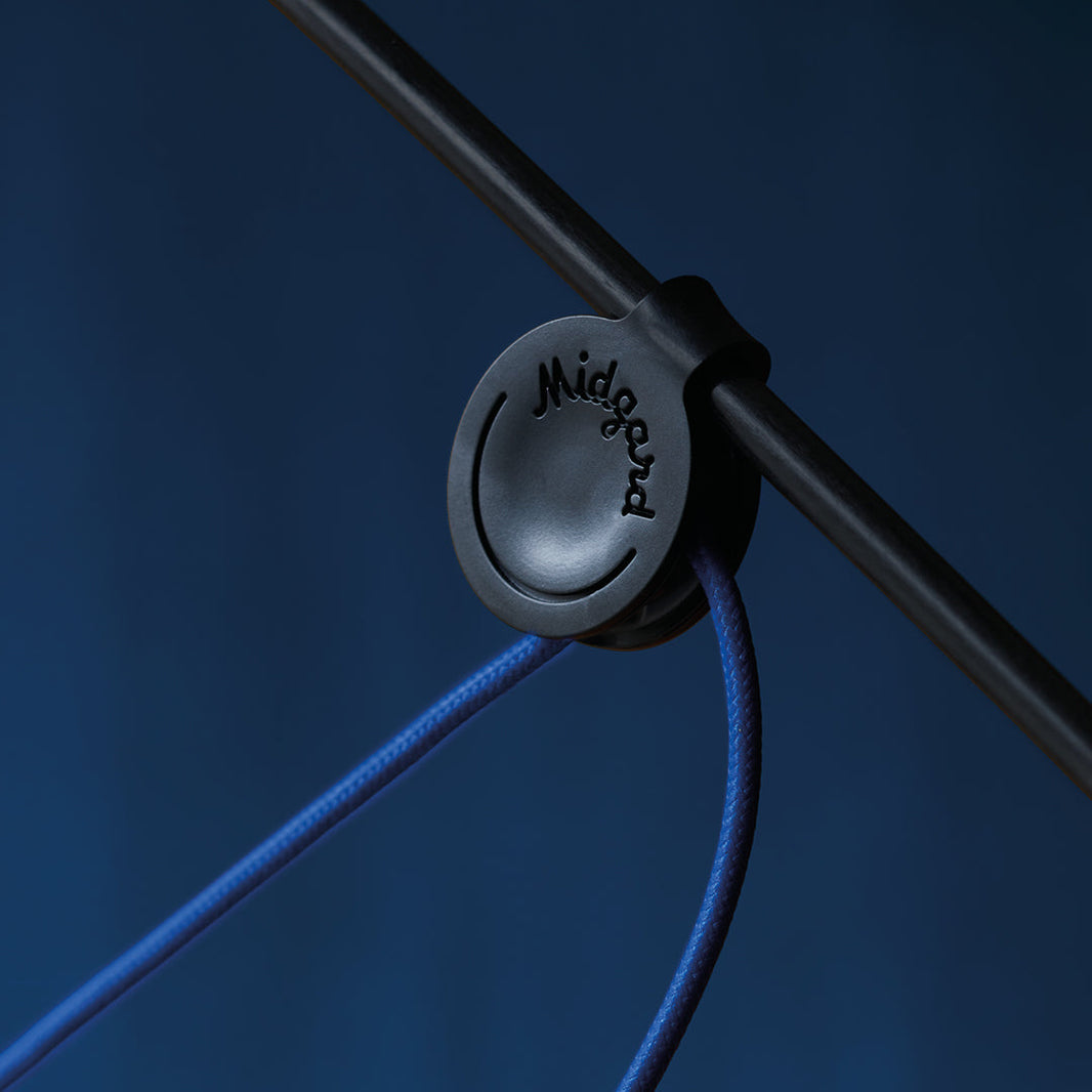AYNO by Midgard Licht: A Modern Lighting Classic in a New Ultramarine Textile Cable