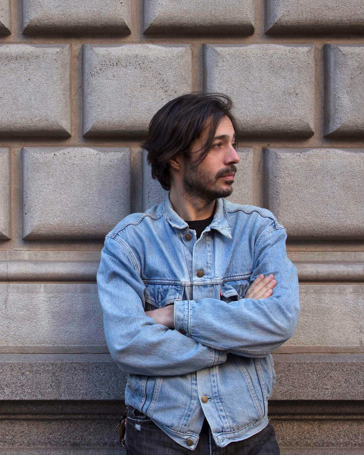 Portrait of Italian industrial designer Cristian Loddo, co-designer of RAY by Midgard