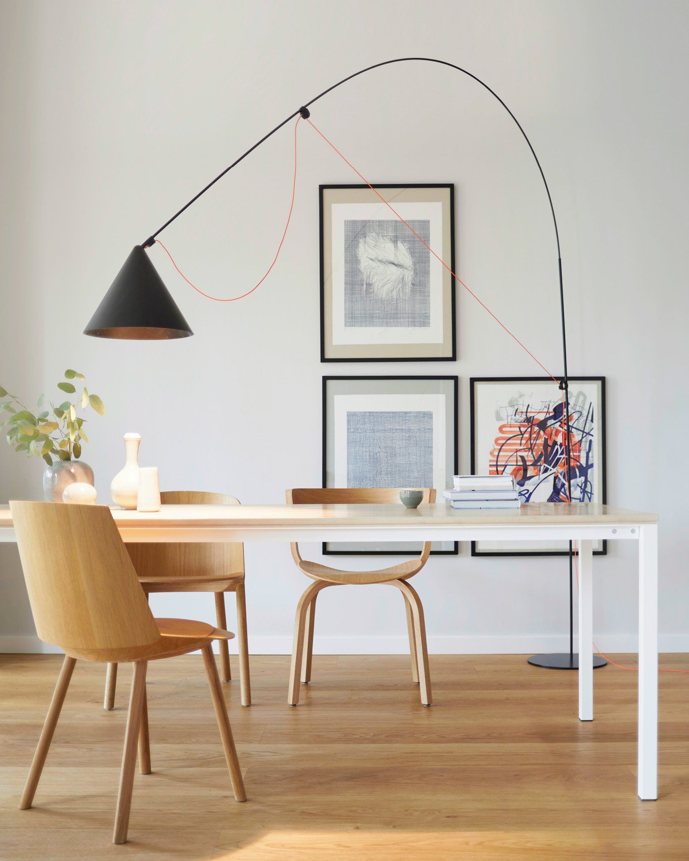 フロアスタンド Midgard Ayno Floor Lamp Grey Orange Ayno Table Lamp, Black Cord by Midgard | zillymonkey