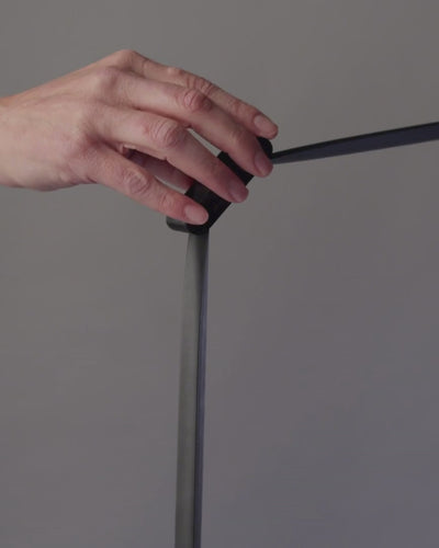A close-up of RAY by Midgard showing its distinctive adjustment system, precise movement and a new approach to portable lighting.