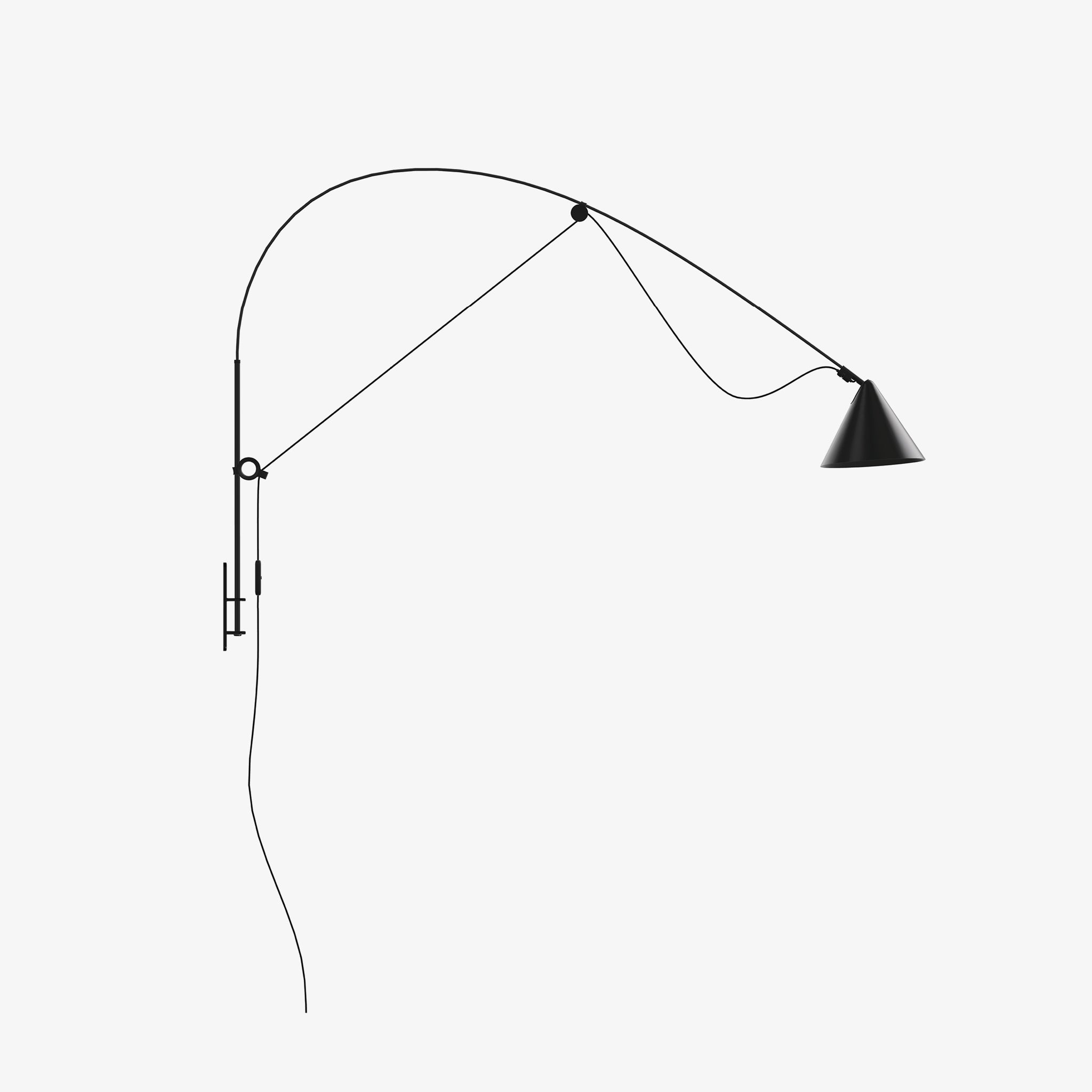 AYNO L | wall lamp | black